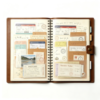 Carnet de voyage personnalisé avec carte du monde vintage 2027, carnet à spirales en cuir PU, journal de voyage, cadeau