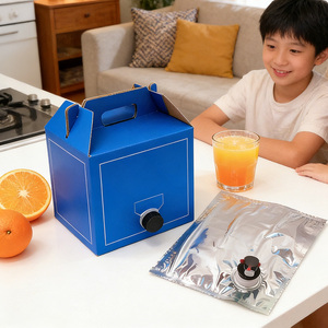 Sacs en plastique transparents PE écologiques et recyclables de 1L, 3L, 5L, imprimés en héliogravure, étanches, avec valve BIB pour bière et <span class=keywords><strong>champagne</strong></span> - Product Image 4
