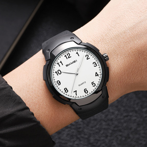 Reloj cronógrafo redondo para hombre, correa de reloj de TPU de lujo, reloj de cuarzo resistente al agua 30M, relojes al por mayor - Product Image 1