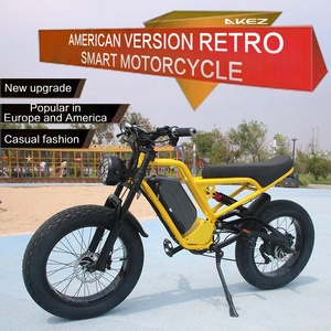 Bicicleta Eléctrica Todoterreno de Alta Velocidad Retro de 1500W, Cruiser Downhill Deportiva, MTB de 20 Pulgadas con Neumáticos Gruesos, Bicicleta de Montaña Eléctrica - Product Image 4