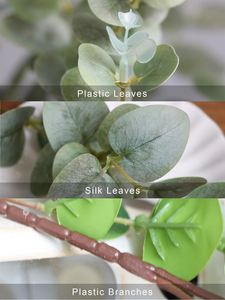 Hot Sale Artificial <b>Eucalyptus</b> Money Leaves <b>Branch</b> Plastic Leaf Stems Wedding Christmas New Year Graduation Environment-Friendly - Product Image 4