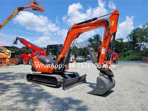 Excavatrice sur chenilles hydraulique d'occasion Kubota KX080-4 de 8 tonnes, excellent état, prix abordable, importée du Japon - Product Image 4