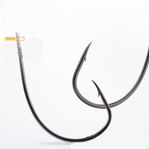 Fishing <b>Hook</b> 8060CP No. 14 <b>Black</b> Nickel Bright Tin Single <b>Hook</b> Ocean Beach Fishing - Product Image 1