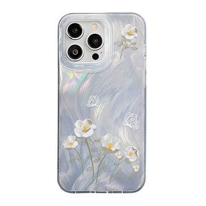 เคสสำหรับ iPhone 17 Pro Max ดีไซน์ดอกไม้สีขาวเรียบง่าย ทันสมัย พร้อมรูเจาะเลเซอร์ขนาดใหญ่ กันน้ำ - Product Image 6