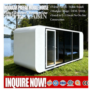 Cabaña Apple, Casa Contenedor Portátil, Lujosa, Modular, Compacta, para Exteriores, Oficina Tipo Cabaña Apple, Oficina Tipo Cabaña Apple para Jardín - Product Image 1