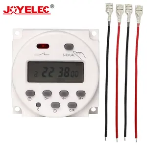 CN101A AC 220V Digital Timer Switch 7 Days Weekly Programmable Time Relay Programmer with 4 Wires