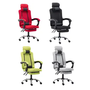 Yüksek kaliteli ergonomik ayarlanabilir tüm örgü yönetici ziyaretçi ofis koltuğu bacak dinlenme ile