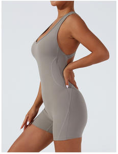 Combinaison de sport transfrontalière à séchage rapide Body de danse et de yoga avec design dos nu pour soulever les hanches - Product Image 6