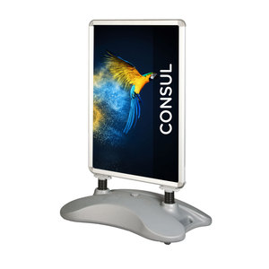Soporte de acera de calle tapón de cliente pantalla de publicidad letrero de pavimento con tanque de agua tamaño A0/A1 - Product Image 1