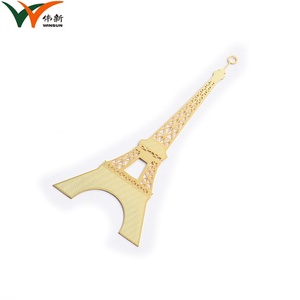 Marcapáginas de Metal Personalizado con la Torre Eiffel en Relieve Dorado, Recuerdo, Venta al Por Mayor - Product Image 2