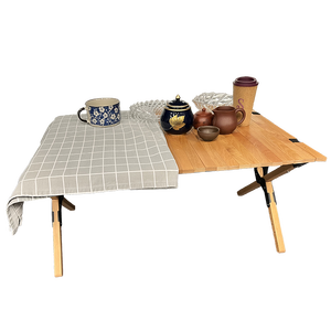 Table portable en <span class=keywords><strong>bois</strong></span> <span class=keywords><strong>de</strong></span> hêtre pour camping, jardin et pique-nique – Offre spéciale - Product Image 2
