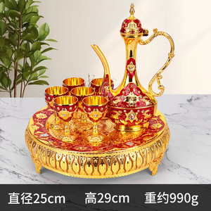 Juego de vino ruso al por mayor del fabricante, juego de vino de lujo de metal de estilo europeo para uso doméstico creativo - Product Image 5