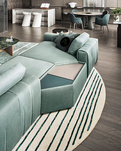 أريكة رمادية مريحة لغرف المعيشة مقسمة إلى وحدات على الطراز الشمالي سهلة ومريحة مع كرسي نوم - Product Image 5