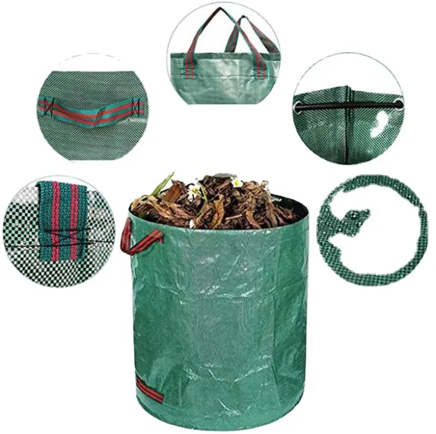 Tas daun tas limbah berkebun yang dapat dilipat dan ramah lingkungan