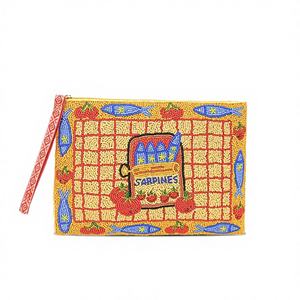 Sac à bandoulière pour femme, tendance indienne moderne, style coréen bohème, léger, en coton, grande capacité, fait main, pour le soir et le shopping - Product Image 1