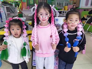 <span class=keywords><strong>Trecce</strong></span> a bolle colorate sfumate da 60 cm <span class=keywords><strong>per</strong></span> <span class=keywords><strong>bambini</strong></span>, <span class=keywords><strong>per</strong></span> parrucche fai da te e trucco - Product Image 6