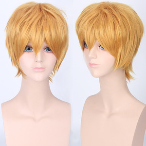 Perruque Courte Homme <span class=keywords><strong>Anime</strong></span> Haut de Gamme en Gros, Tendance Populaire Européenne et Américaine, Perruque Colorée en Fibre Haute Température pour <span class=keywords><strong>Cosplay</strong></span> - Product Image 2