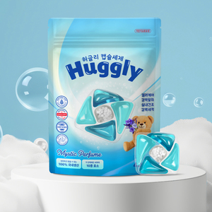 CLA Logo Personnalisé Huggly 10 Capsules de Lessive 17g Parfum Mystique Extra Concentré Nettoyage en Profondeur Soin du Linge Domestique Grand Format - Product Image 4