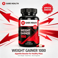 Pilules Grossistes pour Prise de Poids et Gain de Masse Musculaire 1000mg 60 Capsules – Stimule l'Appétit, Aide à Augmenter les Calories, Soutient la Croissance Musculaire – OEM