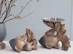Estatua de pez de poliresina bandeja decoración temática de peces decoración del hogar pesca <span class=keywords><strong>animal</strong></span> marino - Product Image 4