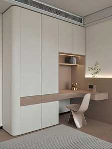 Integrated Design of a Simple-style Desk and the <b>Wardrobe</b> in the Second Bedroom - Product Image 3
