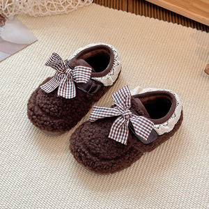 Bottes d'hiver chaudes doublées de polaire pour bébés filles, bottes de neige à semelle souple pour enfants - Product Image 2