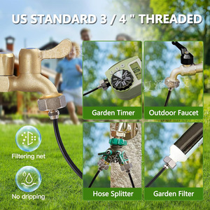 Système de brumisation amélioré avec filtre à eau, double effet filtrant, sans fuite, sans blocage, pour le refroidissement des jardins, des patios extérieurs et des balcons - Product Image 5