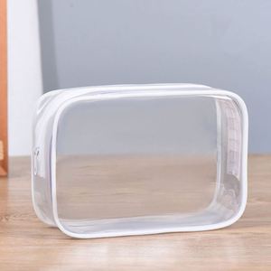 Bolsa de cosméticos impermeable transparente de moda de lujo promocional bolsa de cosméticos de almacenamiento de viaje con LOGOTIPO personalizado - Product Image 2