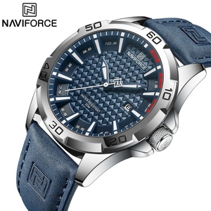 Montres à quartz pour hommes NAVIFORCE 8023, bracelet en cuir, sport, étanches, calendrier, Relogio Masculino - Product Image 2