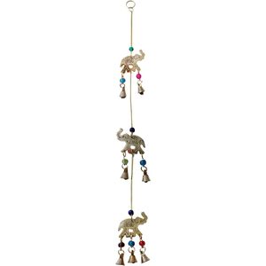 PARIJAT Handicraft Wind Chimes Metal Iron <b>Elephant</b> Shape for Home Balcony Garden Home <b>Decor</b> - Product Image 1