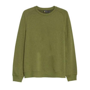 Custom Men's <b>Long</b> Sleeve Pullover Cotton <b>Sweatshirt</b> Breathable Durable Solid Color Sportswear for Autumn Fashion Winter Wear - Product Image 1