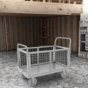 फ्लैट वाले ट्रक पोर्टर्स के घरेलू ट्रॉलियों ने कूरियर ट्रेलरों को पिक-अप करने के लिए पोर्टेबल फोल्डिंग ट्रॉली को हटा दिया - Product Image 4