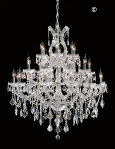 Indoor luster crystal 28 lights chandelier lampen Modern for house kitchen Bacony
