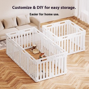Clôture pour animaux de compagnie rectangulaire classique pour chiens de petite et moyenne taille, intérieur/extérieur, motif solide en plastique, facile à nettoyer, Corgi, <span class=keywords><strong>chien</strong></span> de garde - Product Image 3