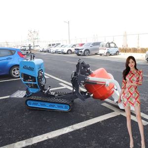 Máquina mezcladora de hormigón de gasolina diésel móvil Mini volquete portátil de carga automática Trackd de alta calidad para la construcción - Product Image 3