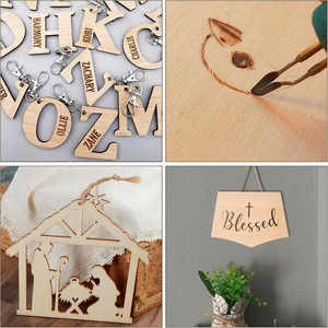 Tùy chỉnh khắc thẻ chưa hoàn thành ván ép <span class=keywords><strong>Board</strong></span> laser cắt gỗ ván ép Sheets mảng bám cho DIY Mô hình làm - Product Image 2