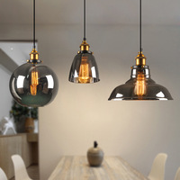 Nordique hôtel de luxe moderne or suspendu verre clair dôme plafonnier lustre verre Led suspension pour salon