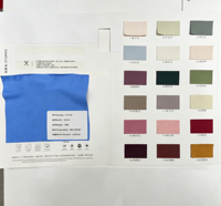 Tissu tricoté personnalisé en couleurs variées, 260 GSM, 80 % polyester, 20 % élasthanne, largeur 167 cm, approvisionnement en gros