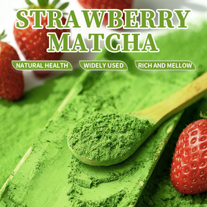 Té Instantáneo de Fresa y Matcha Orgánico de Marca Privada OEM, Bebida Saludable en Bolsa/Sachet/Copa, Muestra Gratuita, Grado Alimenticio - Product Image 2