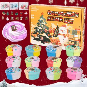 Kit de slime au beurre phosphorescent 12 pièces pour Noël, unisexe, super doux, non collant, cadeaux éducatifs pour la salle de classe, récompenses d'anniversaire pour enfants - Product Image 2