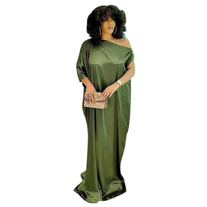Lâche grande taille vêtements pour femmes automne hiver nouvelle fille <span class=keywords><strong>robe</strong></span> à manches courtes or Simple décontracté - Product Image 1