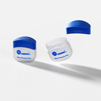 Pot en plastique PP pour crème avec couvercle à clapet, 50g, 100g, 250g, 400g, pour usage cosmétique, vaseline, marque privée
