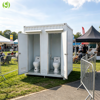 Toilettes scolaires portables en acier de couleur personnalisée, prix d'usine Goeasy, toilettes modulaires modernes en conteneur, respectueuses de l'environnement