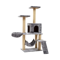 Arbre à griffer pour chat griffoir d'intérieur pour chat, maison de support Kitty Condo, jouets amusants pour chatons, maison de jeu pour animaux de compagnie