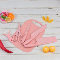 7 pièces multifonction ménage couteau de cuisine ensemble accessoires de cuisine pomme de terre fruits éplucheur couteaux en acier inoxydable planche à découper