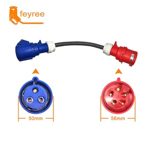 Cable de Carga para Vehículos Eléctricos Feyree Nuevo con Certificación CE, 3.5KW/7KW/11KW, Trifásico 32A, Monofásico 16A, Enchufe Europeo - Product Image 3