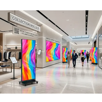Layar LED Portabel Lipat, Poster LED, Signage Digital untuk Pameran dan Iklan Acara
