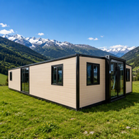 Maison préfabriquée modulaire extensible certifiée SAA, conforme aux normes australiennes, pour logement senior, étanche et résistante au vent