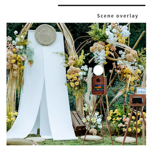 Photomaton vintage en bois et métal pour les fêtes de mariage et les événements DSLR Camera Friendly Painted Wood & Mirror Style - Product Image 6