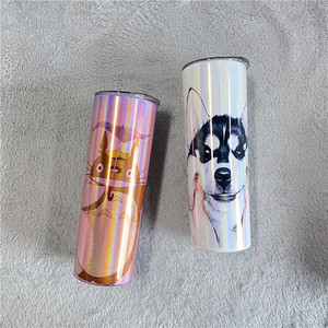 USA USA 20oz 600ml <span class=keywords><strong>gobelet</strong></span> isolé sous vide à double paroi <span class=keywords><strong>avec</strong></span> <span class=keywords><strong>paille</strong></span> à couvercle <span class=keywords><strong>fermé</strong></span> pour les stocks de presse à chaud pour sublimation de teinture - Product Image 2